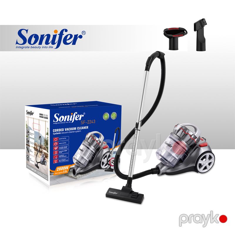 Sonifer SF-2243 - Ev İstifadəsi üçün 2800w Elektrik 3 Litrlik Çantası Olmayan Kabelli Quru Tozsoran — Tozsoran, Bakı (6)