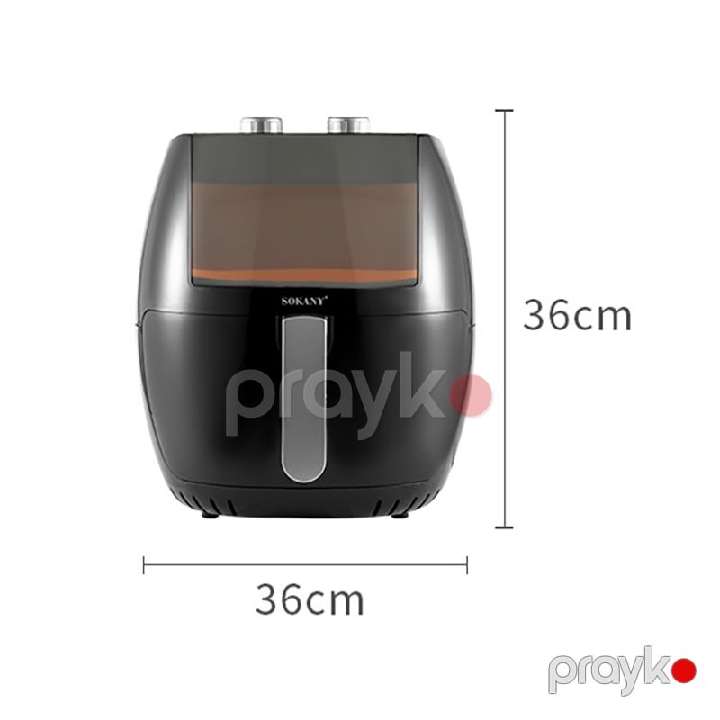 Yüksək Keyfiyyətli Sokany Elektrikli Rəqəmsal Hava Fritözü 1800W Gücündə Peşəkar Ari Fritöz Mexanic Timer 8L — Digər mətbəx texnikası, Bakı (8)