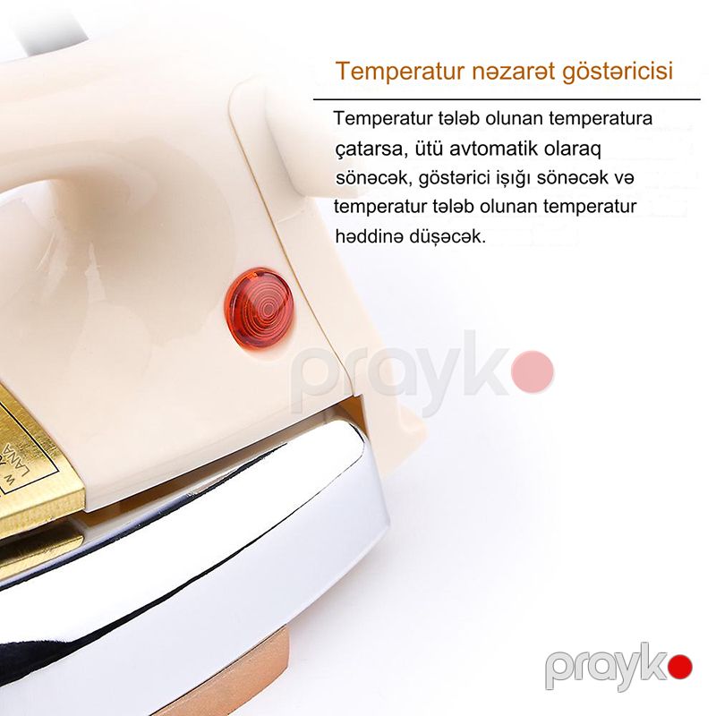 Heager HG-1107 Yüksək Keyfiyyətli Ütü 1000 W Gücündə — Ev texnikası, Bakı (5)