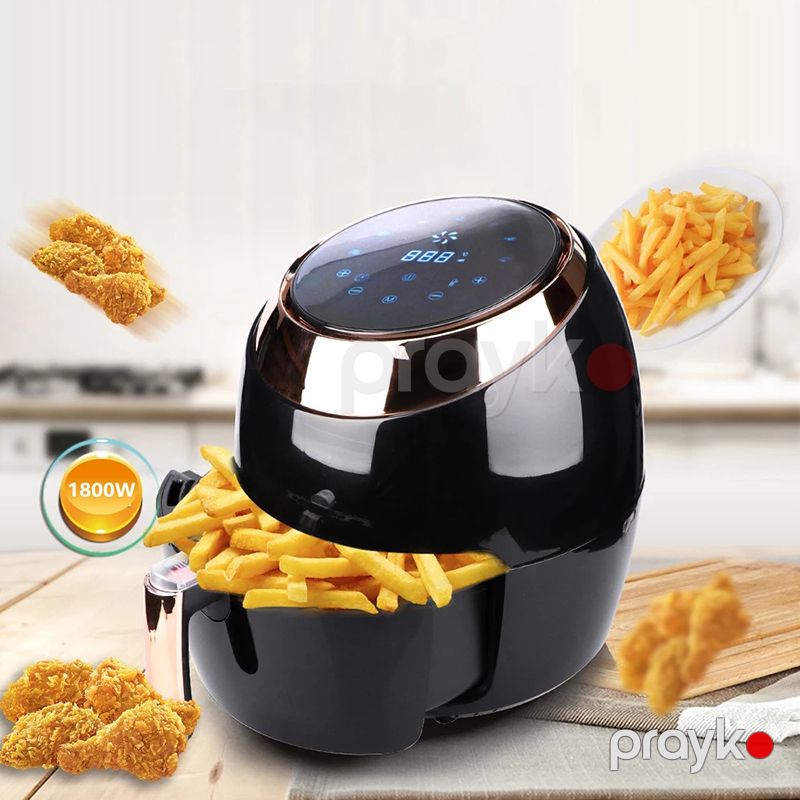 Raf R.5298 1800W Çoxfunksiyalı Elektirikli Qızardıcı Böyük Tutumlu Elektirikli Qızardıcı Airfryer 8L — Digər mətbəx texnikası, Bakı (2)
