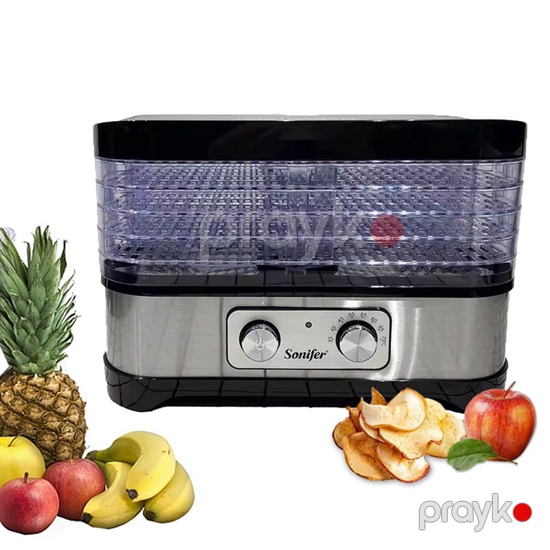 Sonifer SF-4017 5 Qatlı Mini Elektrikli Meyvə Qurutma Maşını Aşağı Temperatur Tənzimlənməli Meyvə Quruducu — Digər mətbəx texnikası, Bakı (2)