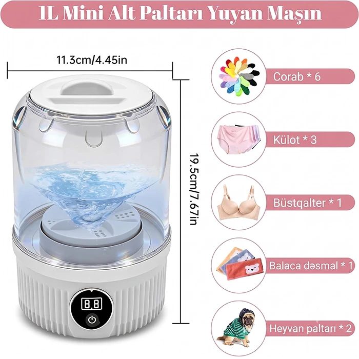 Simsiz Portativ Mini Paltaryuyan Maşın: Səyahət və Ev üçün — Mallar, Bakı (5)