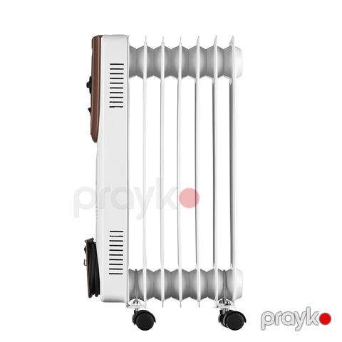 Yağ Radiatoru Ardesto OFH-07X1 Ataplena Dizaynında Müasir Döşəmə Qızdırıcısı 7 Bölməli Otaq İsidici Kumtel 1500W — Bakı