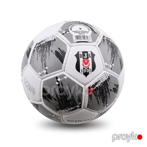 Dayanıqlı PU Dəri Materialdan Hazırlanmış Beşiktaş Futbol Topu Ağ Qara Dizaynlı Klassik Futbol topu — Bakı