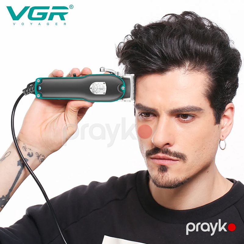 VGR V-123 Professional Kabelli Saç Təraş Maşını Tənzimlənən Uzunluqlu Yüksək Güclü Trimmer — Usturalar, trimmerler və epilyatorlar, Bakı (4)