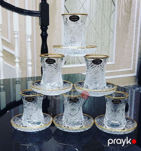 Qəhvə və çay servizləri No Brand çay dəsti, 6 nəfərlik, 12 parça, şüşə, Çin istehsalı - AR-ARCA1778 — Bakı