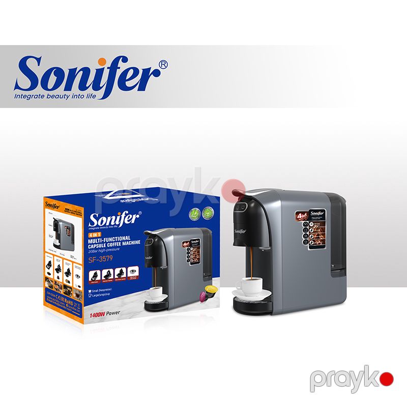 Sonifer SF-3579 Çoxfunksiyalı Kapsul Qəhvə Maşını, 4-ü 1-də Yüksək Təzyiqli Kofe Aparatı 19bar Qəhvə maşını — Digər mətbəx texnikası, Bakı (5)