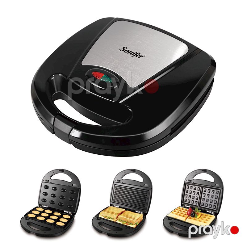 Sonifer SF-6063 Çoxfunksiyalı Elektrikli Toster Sendviç Qoz Şirniyyat Hazırlayıcı Toster 800W — Toster və vaflyasıcı, Bakı (2)