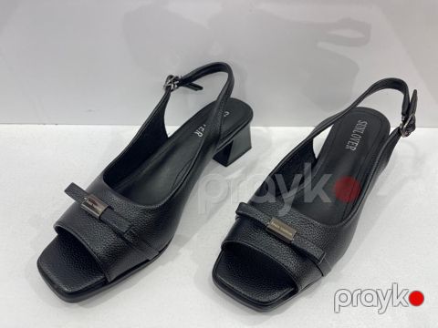 Qadınlar üçün səndəllər SunLover SF-41, qara, təbii dəri, ölçü 37 — Bakı