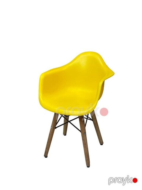 Stul Betis Kids Sarı Eiffel, ağac/dəmir/plastik, maksimal yüklənmə 180 kq - Delgroup468 — Bakı
