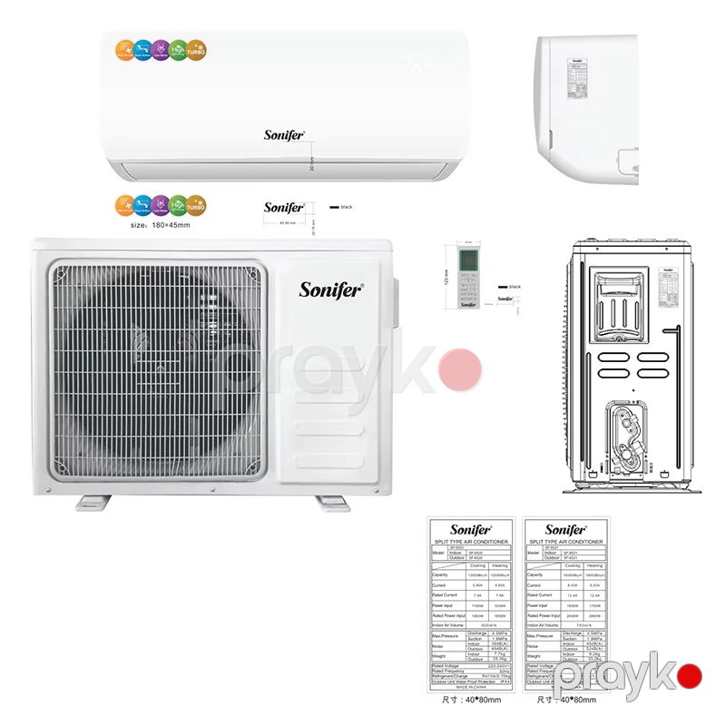 Sonifer SF-6521 Yüksək Keyfiyyətli Elektrikli Kondisioner 600W — Ventilyatorlar, Bakı (3)