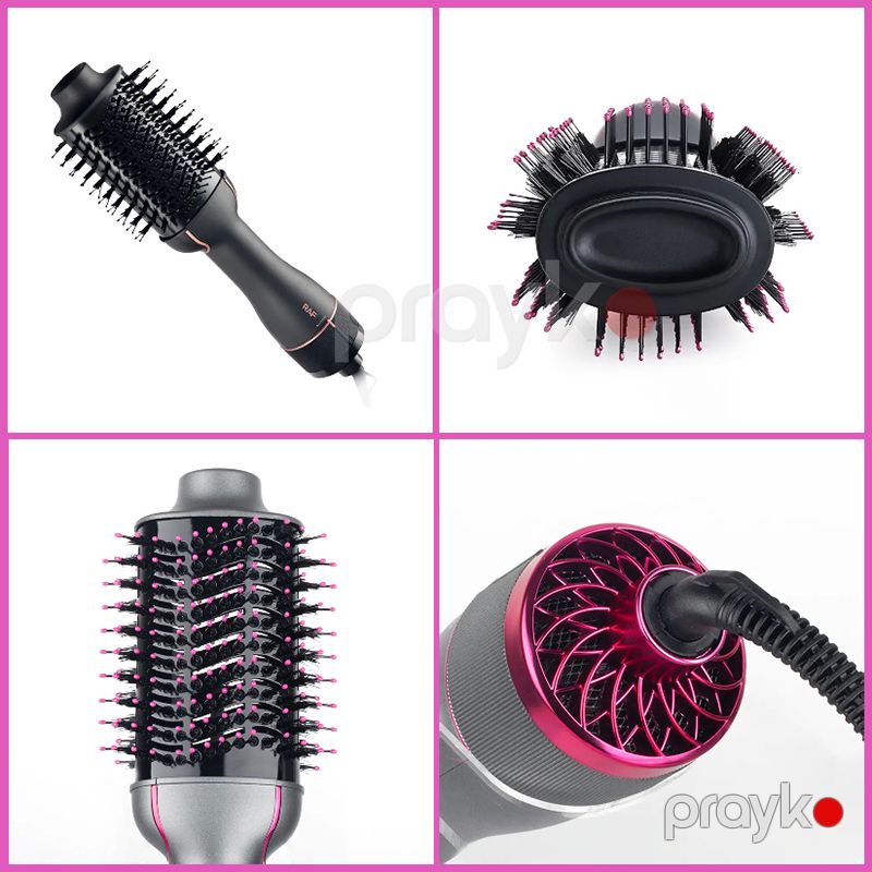 RAF 3-də 1 Arada Saç Qurutma Feni 3 Temperatur Parametri Saç Düzləşdirici Daraq 1200W Gücündə Professional Hava Feni R.411G — Fən, Bakı (3)