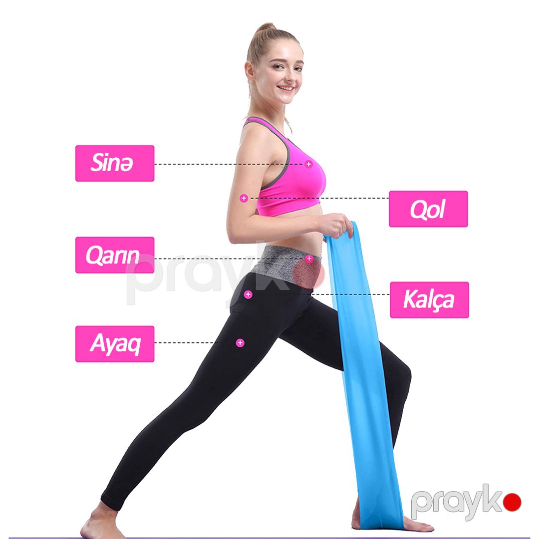 Li Jian 3 Parçalı Fitness Bandı Paketi Yoga Ve Gimnastika Üçün Uyğun Müxtəlif Ağırlıqlı Fitness Bandı — İdman, hobi, istirahət, Bakı (3)