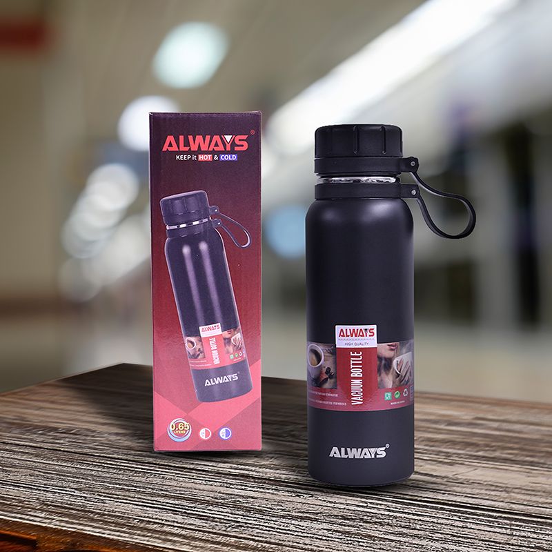 Always AL52006 Vakumlu Termos Paslanmayan Polad 650 ml Qara — Termos və termoş, Bakı (7)