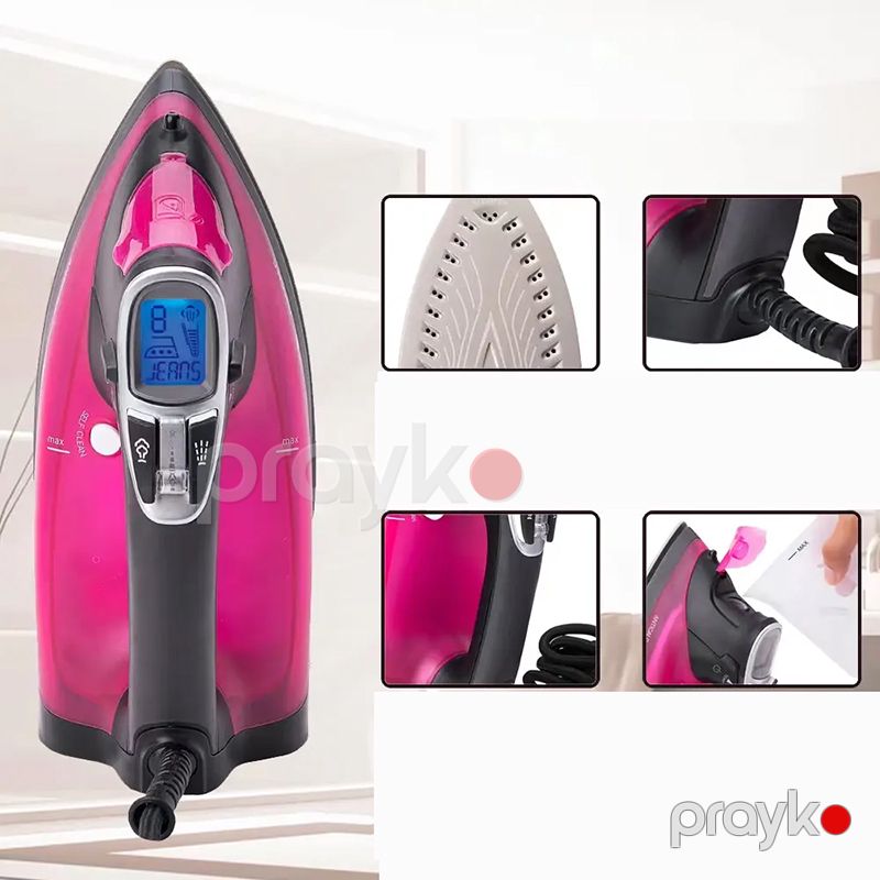 Sonifer SF-9029 Çoxfunksiyalı Elektrikli Ütü Buxarlı Ütü Profesyonel LCD Ekran Buxarlı Ütü 2400 W — Ev texnikası, Bakı (4)