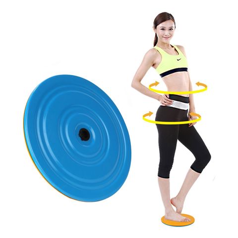 Bel İncəldici Disk Waist Twisting Multi-functional Metal Yoga Disk Mavi Rəngli Metal — İdman və Əyləncə