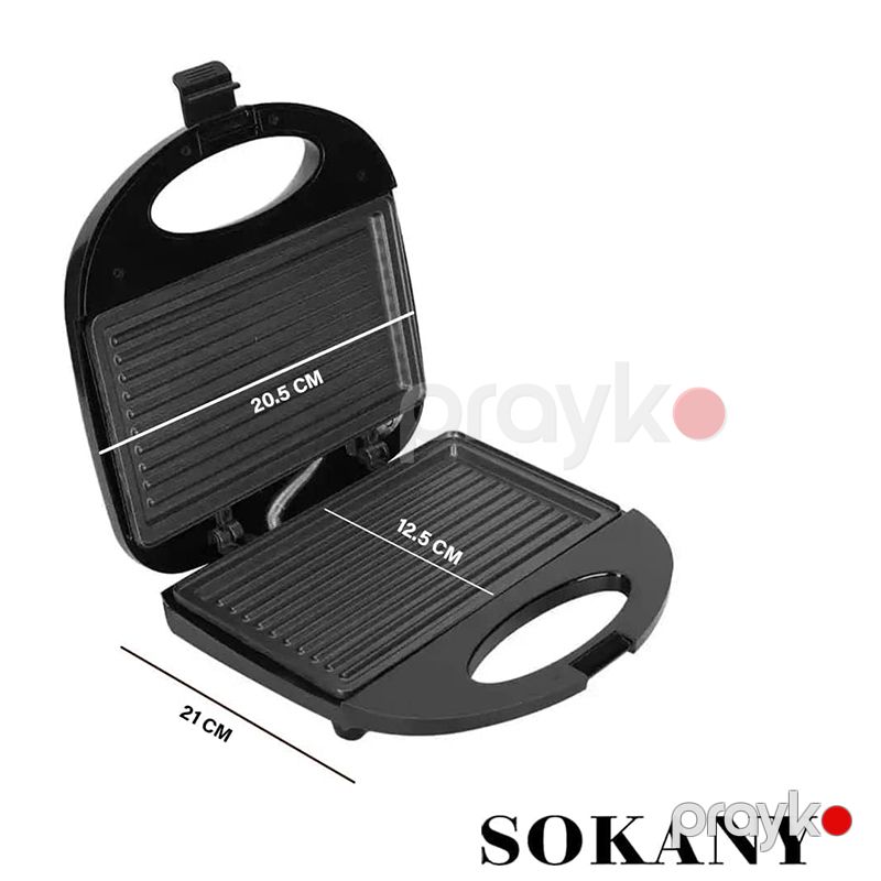 Sokany KJ-105 Çoxfunksiyalı Elektrikli Toster Sandviç Biftek İzgaralar Hazırlayıcı Toster 750W — Toster və vaflyasıcı, Bakı (3)