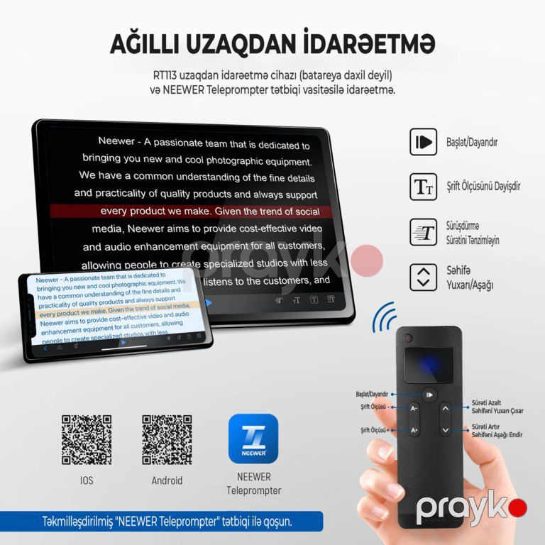 Neewer X12 Teleprompter — Foto və video texnikası, Bakı (3)