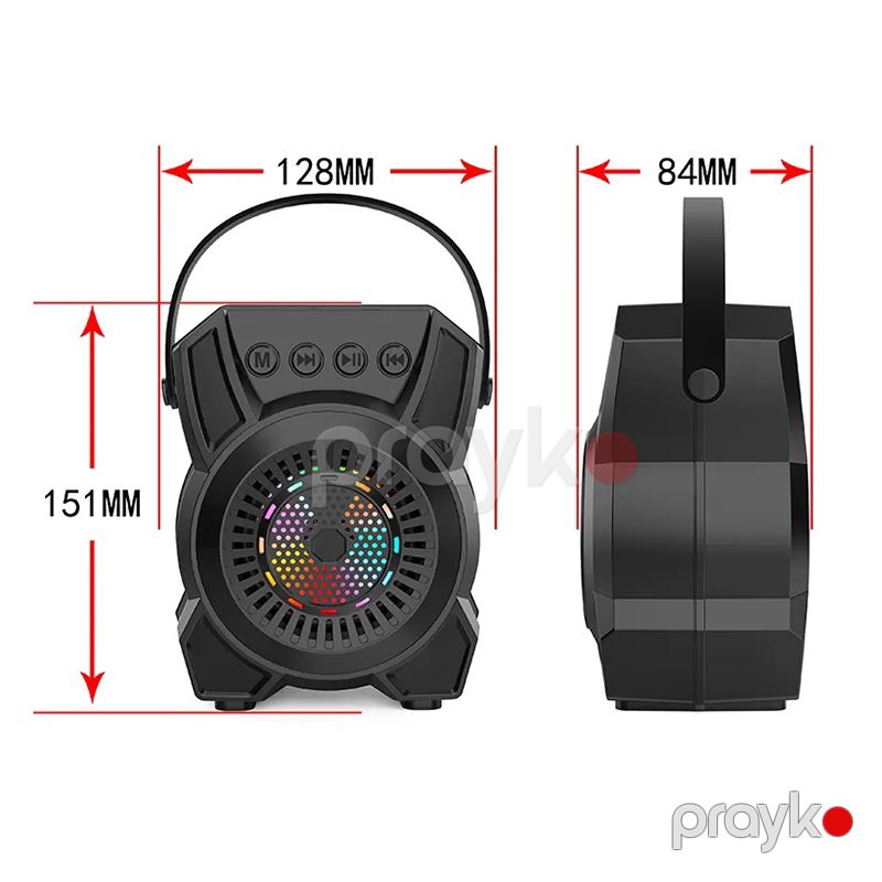 ZQS Daşınması Rahat Simsiz Dinamik Təkrar Doldurula Bilən Protativ Bluetooth Dinamik 20Wt Güc — Elektronika, Bakı (6)