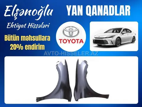Toyota Camry 2024-2025 ön sol və sağ kırlo — Bakı