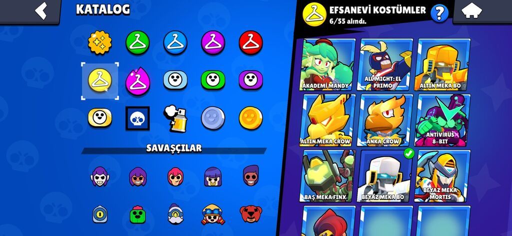 Brawl Stars hesabı – geniş kostyum kataloqu və yüksək trofeylər — Şəxsi əşyalar, Novxanı (6)