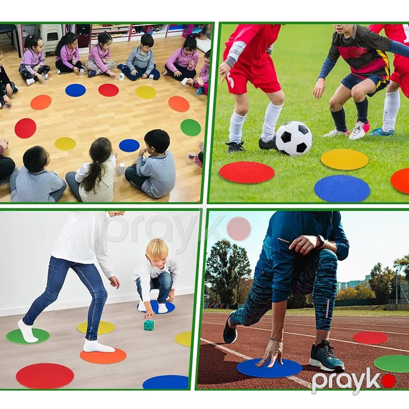 Futbol Təcrübəsi Üçün Sürüşməyə Qarşı İşarələmə Lövhəsi Düz Konuslar Anti-Skid Marker Düz Fişka Futbol Nöktələri — İdman, hobi, istirahət, Bakı (4)