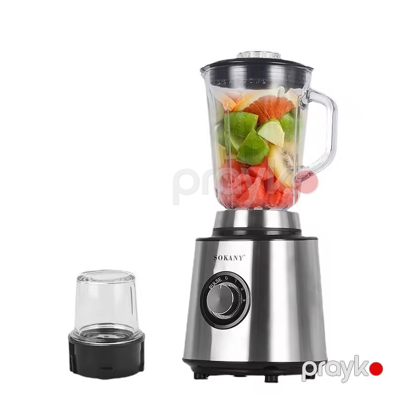 Sokany SK-150s 3 Sürətli Tənzimlənən Meyvə Blenderi Çoxməqsədli Elektrikli Kokteyl Blenderi Şüşə Üyüdücü Blender — Blenderlər, xırdalayanlar və mikserlər, Bakı (2)