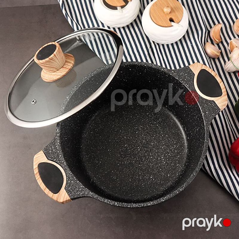 Honhey HH-CERTG28 Qazan 28 Sm Diametr Aluminium Qazan Tutum 6 L — Qablar və mətbəx əşyaları, Bakı (2)