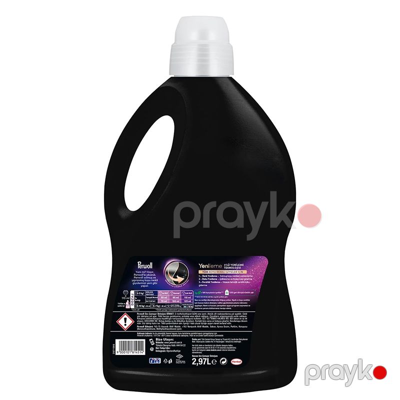 Perwoll Geliştirilmiş Siyah Sıvı Çamaşır Deterjanı 2970 ml Qara Geyimlər Üçün 54 Paltar Yuma Maye Toz — Mallar, Bakı (5)