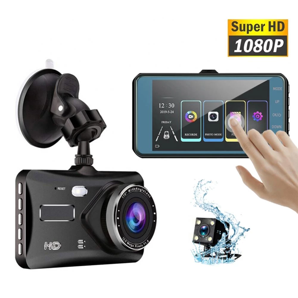 BT-100CC avtomobil video qeydiyyatçısı - iki kamera, 4 düym sensorlu ekran. Hədiyyə kompaniyası: MikroSD yaddaş kartı 32 Gb 10 klass — Mallar, Bakı (2)