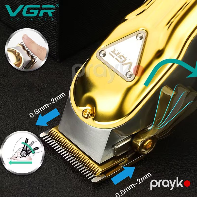 VGR V-140 Doldurula Bilən SimSiz Təraş Maşını Kişilər Üçün Saç Saqqal Təraş Maşını Trimmer — Usturalar, trimmerler və epilyatorlar, Bakı (3)