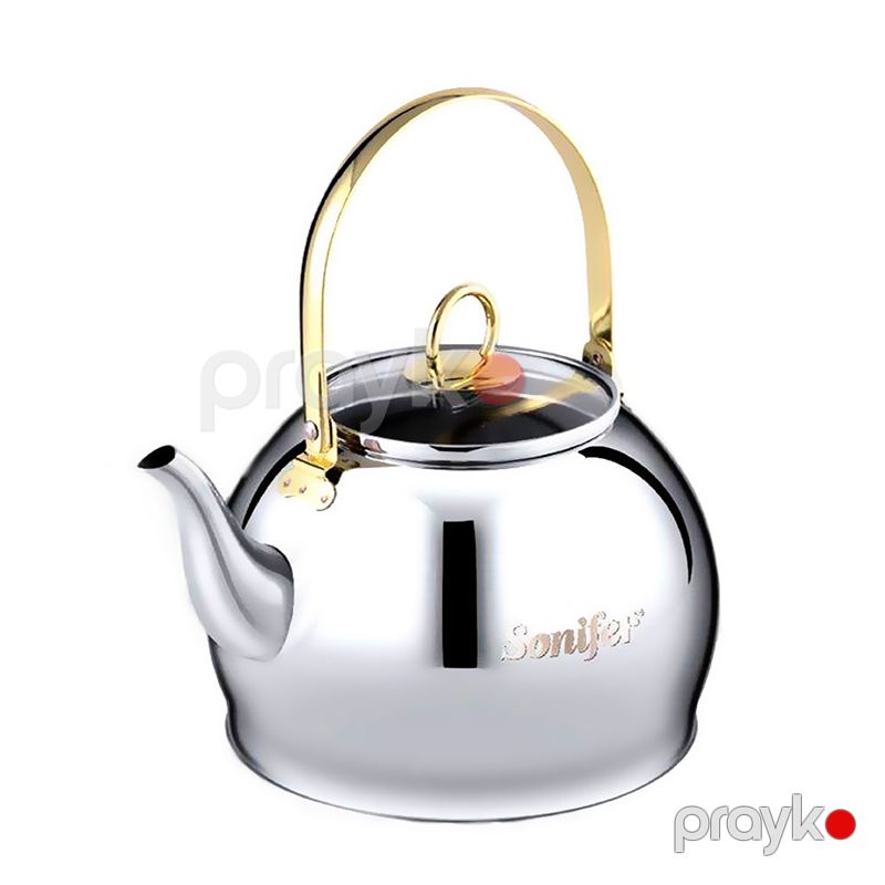 Sonifer 3L Paslanmayan Polad Çaydan SF-2529 Gümüşü Paslanmayan Polad Çaydan Gümüşü Klasstik Polad Kettle — Çaynikler və qəhvə qabları, Bakı (2)
