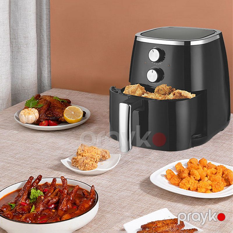 DSP Elektrikli Avtomatik Hava Fritözü 1500W Güclü Dairəvi Vizual İsti Qızardıcı Air Fryer 5.5L Tutuma Sahib Kvadrat Formalı Fritöz — Digər mətbəx texnikası, Bakı (3)
