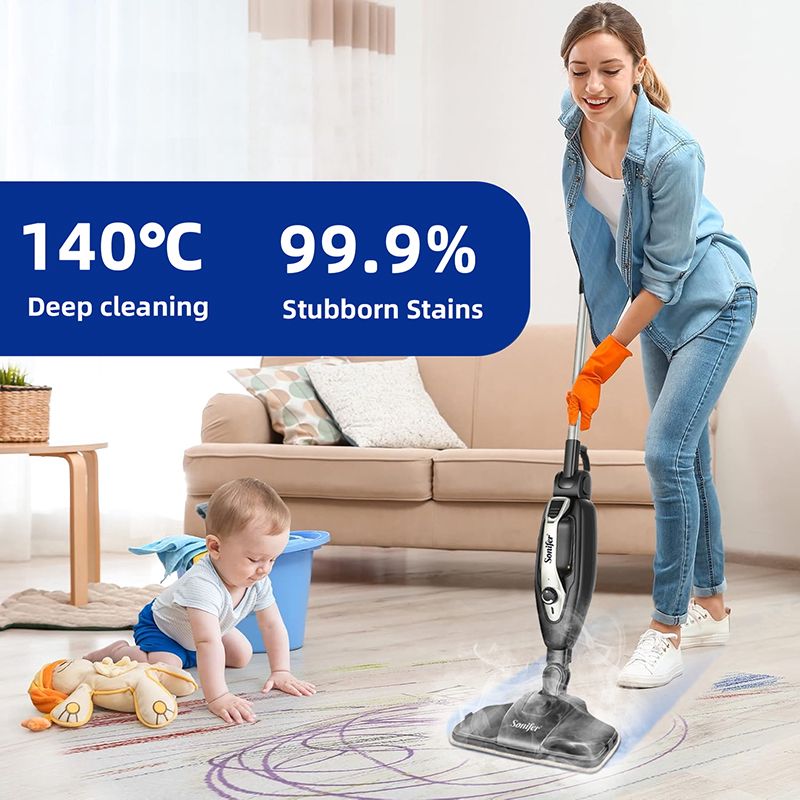 Buxar təmizləyici Sonifer SF-2253 Yeni Stil Elektrikli Xalça Təmizləyən Tozsoran Çoxfunksiyalı Buxarlı Döşəmə Təmizləyicisi — Tozsoran, Bakı (6)
