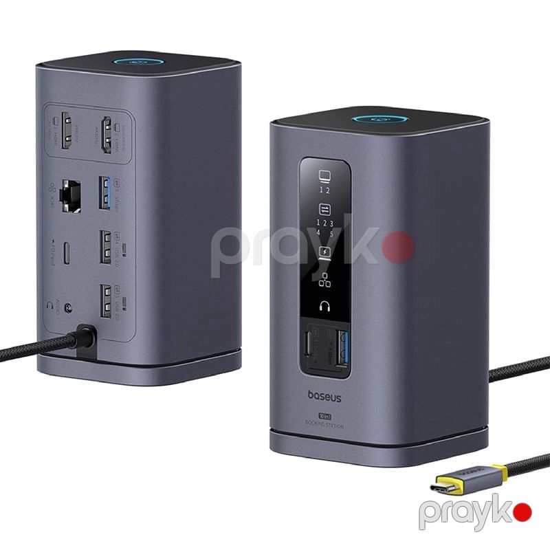 USB HUB Baseus Spacemate Series 10 in 1 MAC Docking Station Space Boz Reng — Elektronika, Bakı (2)