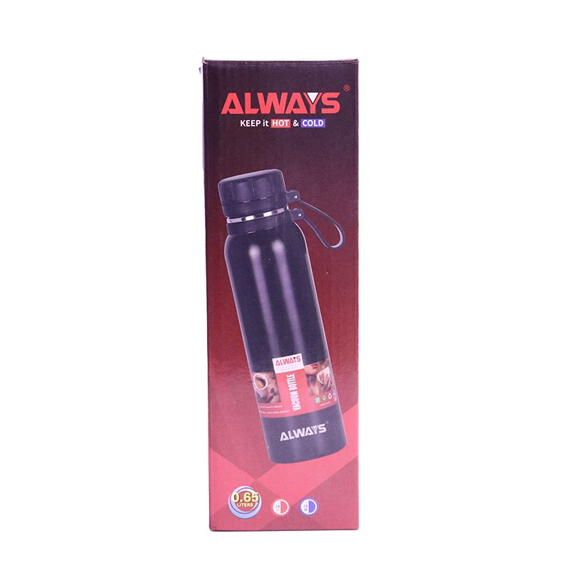 Always AL52006 Vakumlu Termos Paslanmayan Polad 650 ml Qara — Termos və termoş, Bakı (6)