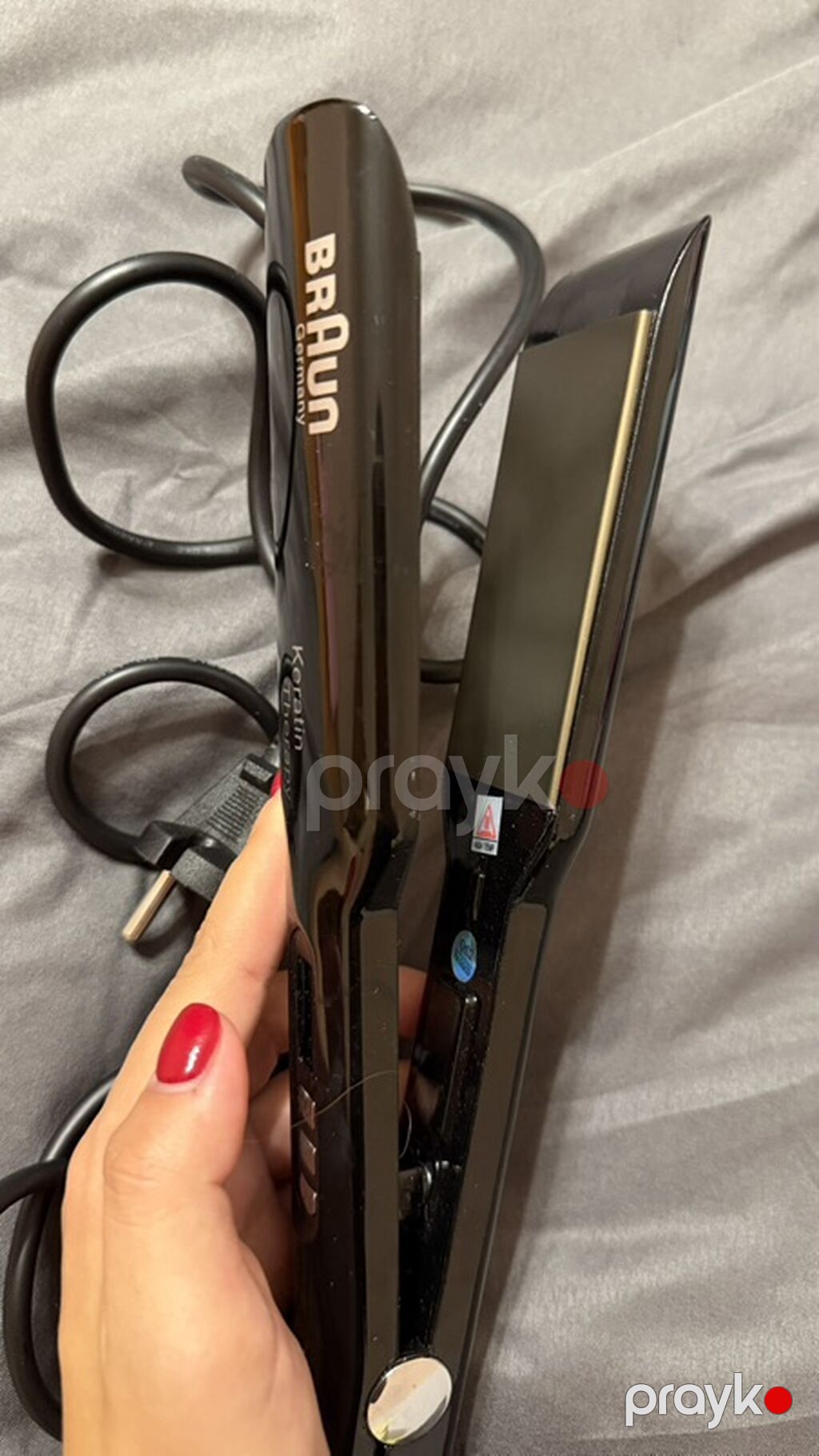 Braun Keratin Therapy saç ütüsü - Brend: Braun (Germany loqosu — Saç burmağa və düzəltməyə, Bakı (2)