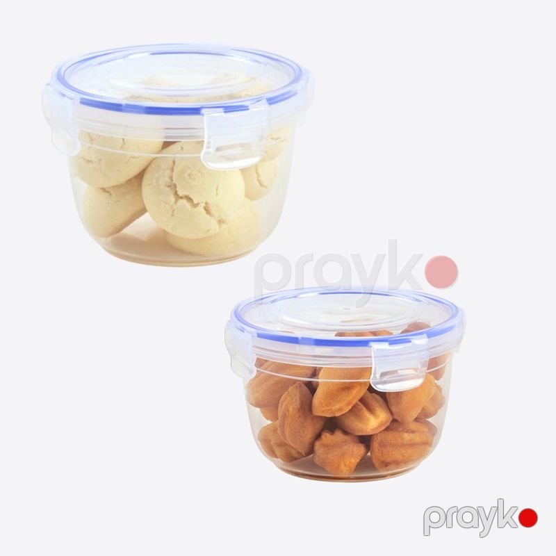 4-lü Plastik Saxlama Qabı Yuvarlaq Saxlama Qabı Desti Qida Dereceli Dəyirmi Saxlama Qabı 4 Parça — Qablar və mətbəx əşyaları, Bakı (5)