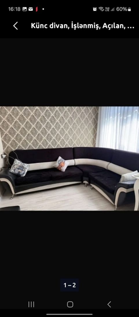 Künc divan, İşlənmiş, Açılan, Parça, Ödənişli çatdırılma — Sofas