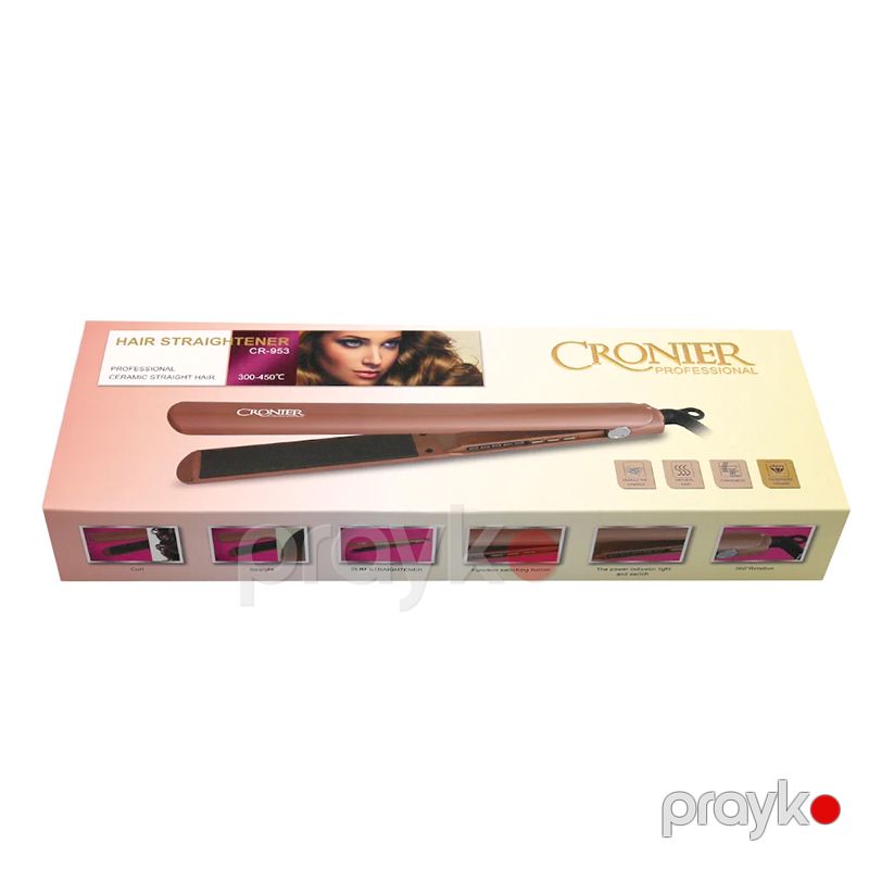 Professional Cronier Saç Düzləşdirici Turmalin Seramik Saç Düzləşdirici Peşəkar Saç Düzləşdirici CR-953 950 — Fən, Bakı (6)