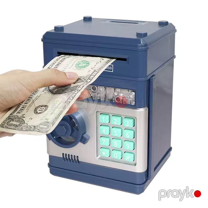 Avtomatik Uşaq Pul Qutusu Piggy Bank Elektron Kassa Sikkə Bankı və Rəqəmsal Şifrə ilə Uşaq Atm Oyuncağı — Mallar, Bakı (3)