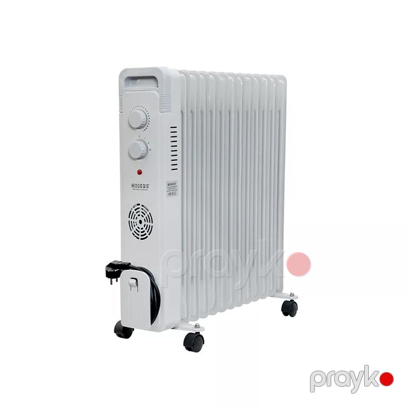 Radiator Q-4230 Yağlı Qızdırıcı Turbo Ventilyatorlu F 13-lü Qızdırıcı Radiator 2500W Səmərəli Yağ Radiatoru — Isıtıcılar və isı ventilatorları, Bakı (2)