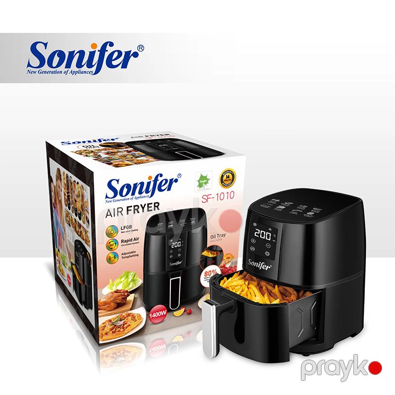 Sonifer SF-1010 Çoxfunksiyalı Qızardıcı Hava Fritöz 4.2L Tutumlu Airfryer 1400 W — Digər mətbəx texnikası, Bakı (6)
