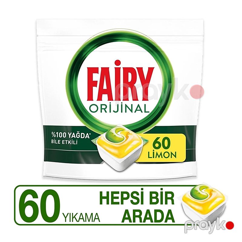 Fairy Limon Qoxulu Qab Yuyucu Kapsul 60 ədəd Bulaşık Makinesi İçin Yuyucu Deterjan Kapsülü — Mallar, Bakı (3)