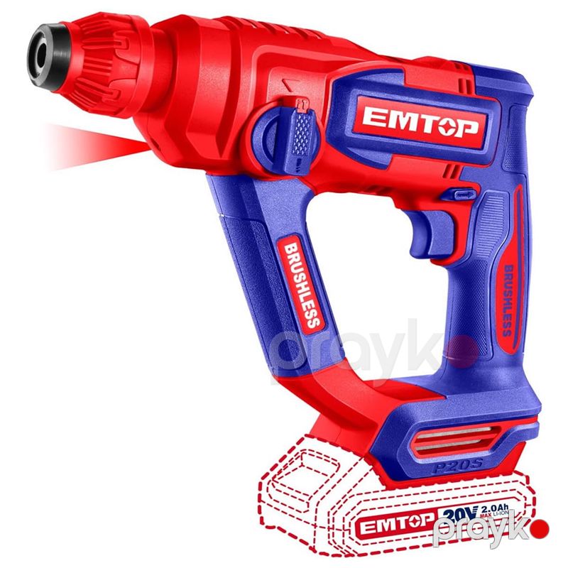 Emtop ELRH20188 - Drel Simsiz Qazma Fırçasız Motor 850RPM — Təmir və inşaat, Bakı (2)
