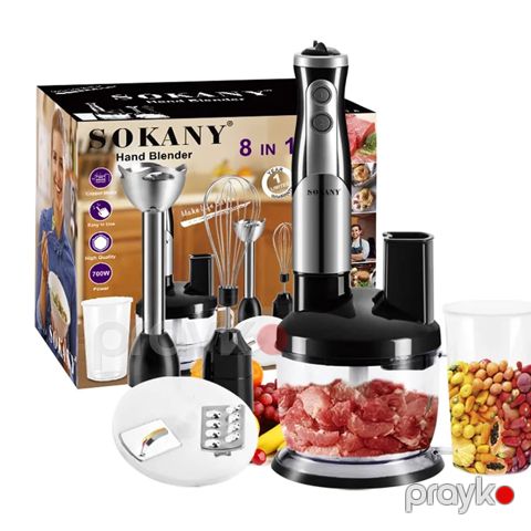 Sokany SK-5011-8 Çoxfunksiyalı Blender Əl Blenderi Elektrikli Blender 700W — Bakı