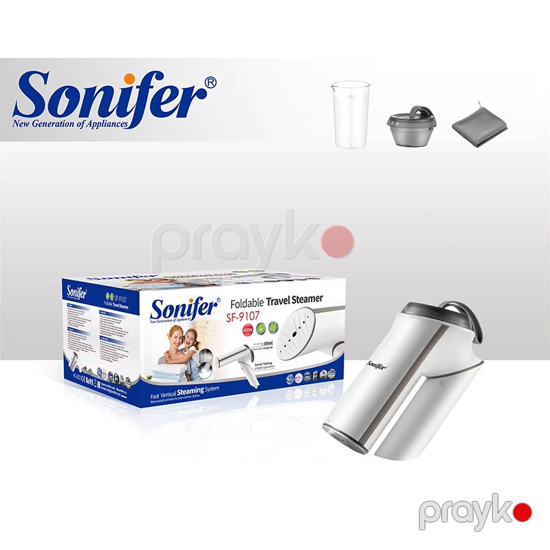 Sonifer SF-9107 Portativ Qatlana Bilən Buxarlı Ütü Yüksək Keyfiyyətli Əl Buxarlı Ütü 1500W — Ev texnikası, Bakı (3)