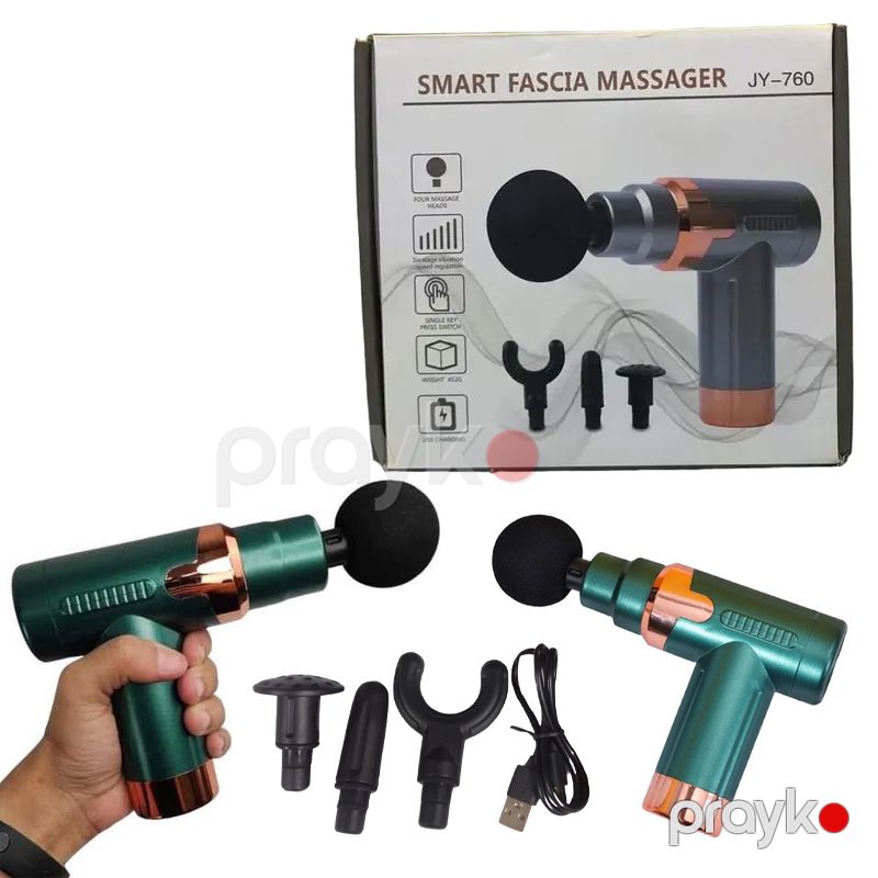 Smart Fascia Massage Gun JY-760 Masaj Tapançası LED Ekranlı 4 Başlığa sahib Masaj Silahı — Masaj aparatları, Bakı (3)