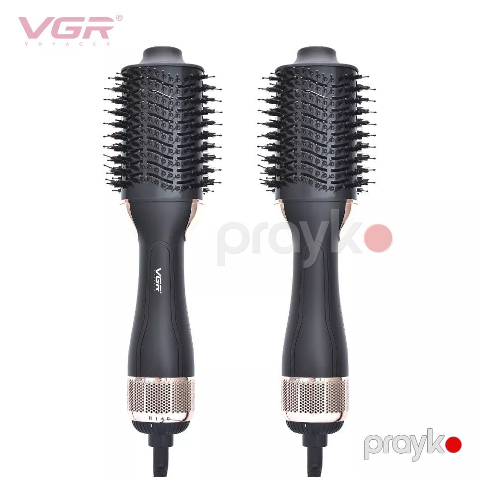 VGR Keyfiyyətli 3-ü 1 Arada Saç Qurutma Feni Professional Fırça Daraq Saç Düzləşdirici Fen VGR v-492 — Fən, Bakı (2)