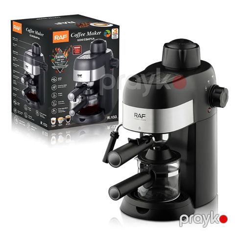 RAF Espresso Qəhvə Maşını 800W Çoxfunksiyalı Peşəkar 4 Fincan Damcı Kafe Espresso Maşını — Bakı